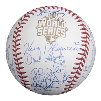 2015 New York Mets Team Signed OML Manfred World Series Baseball With 30 Signatures (PSA/DNA)